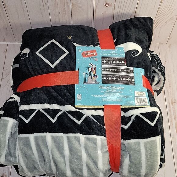 Nightmare before Christmas Fllece Blanket Throw Full/Queen Size Jack Skellington - Picture 1 of 4